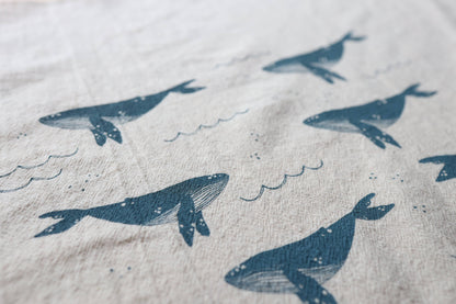 Whale Kitchen Towel, Coastal Kitchen Decor 