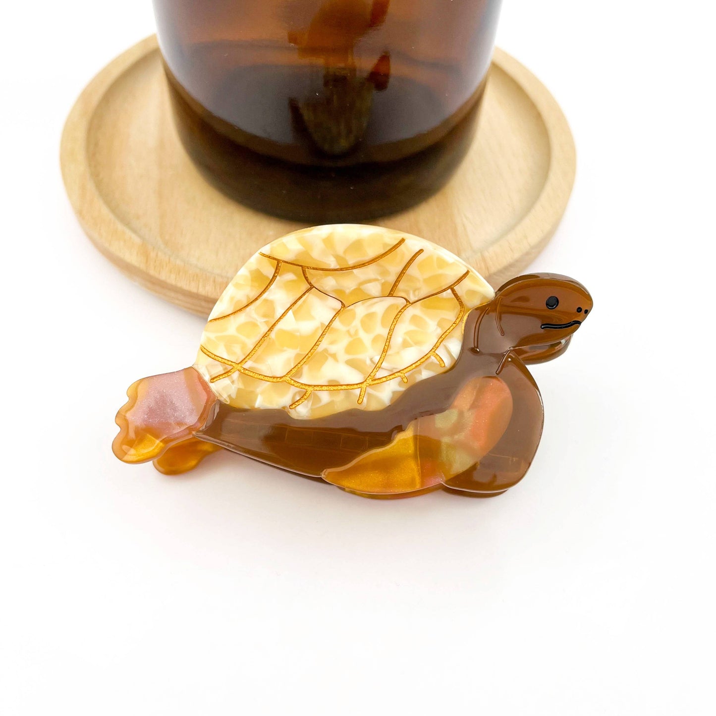 Green Turtle Hair Clip