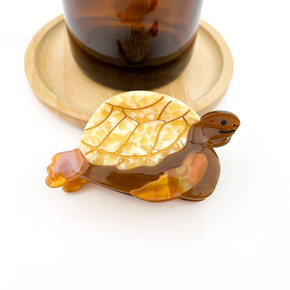 Green Turtle Hair Clip