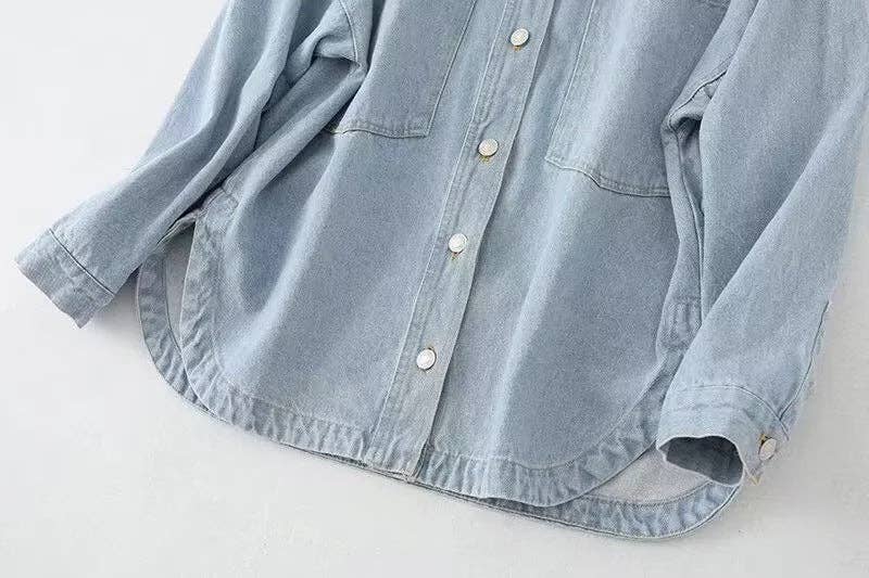 Oversized Jean Shacket