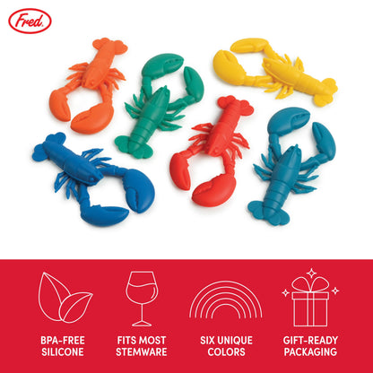 PARTY PINCHERS - Lobster Drink Markers - Set of 6