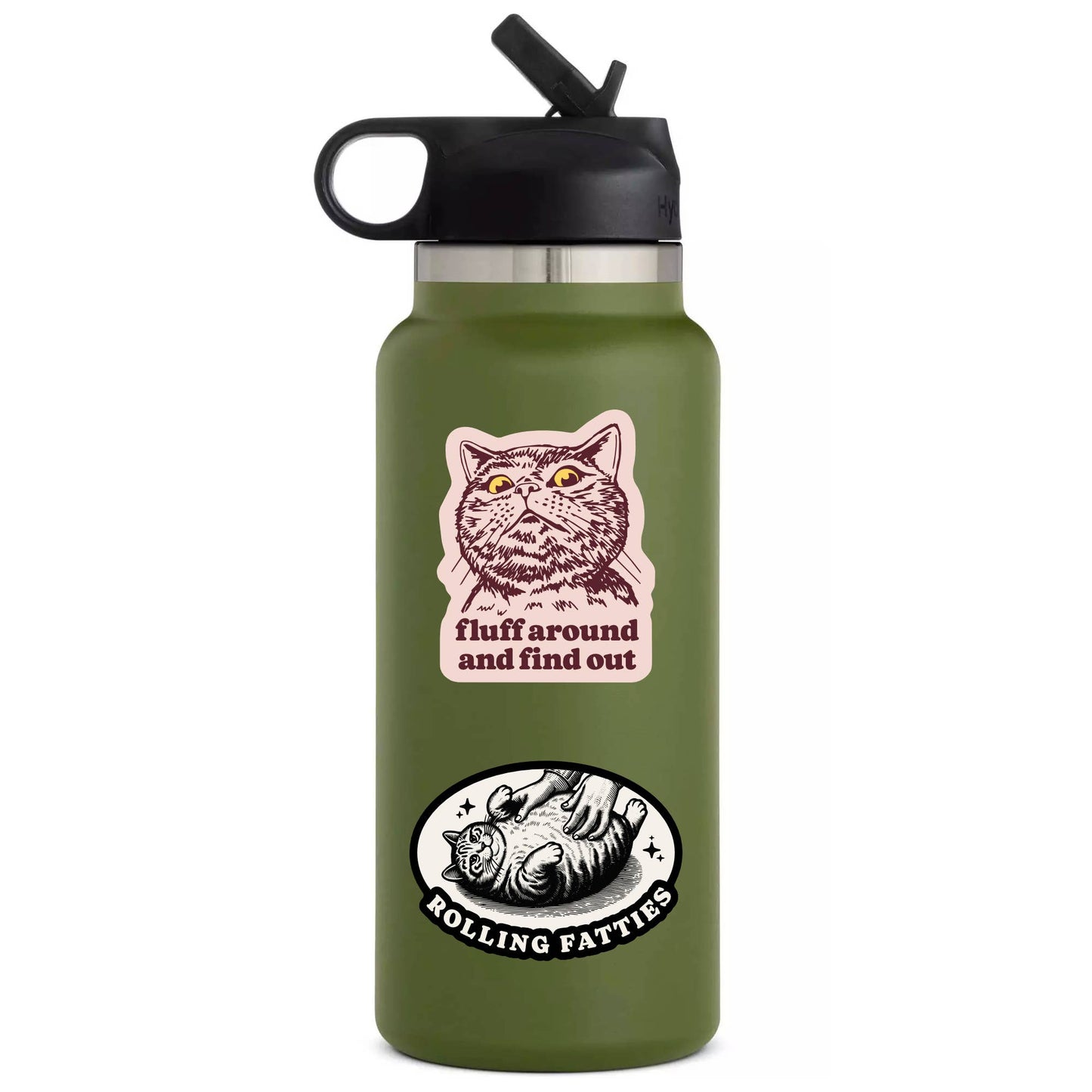 Fluff Around Sticker