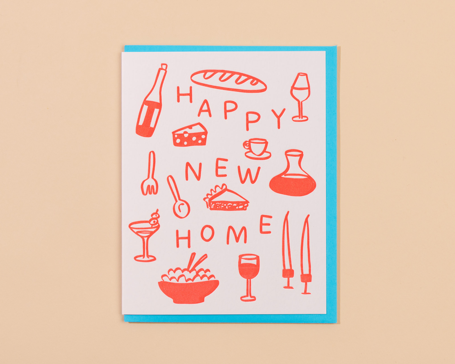 Letterpress Happy New Home Card