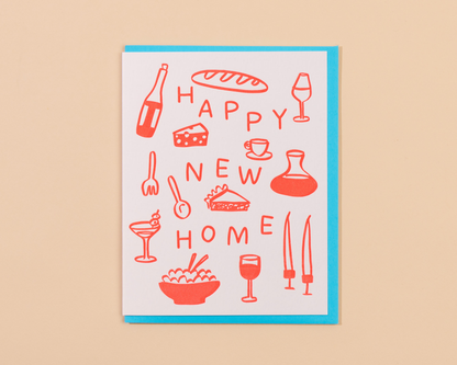 Letterpress Happy New Home Card