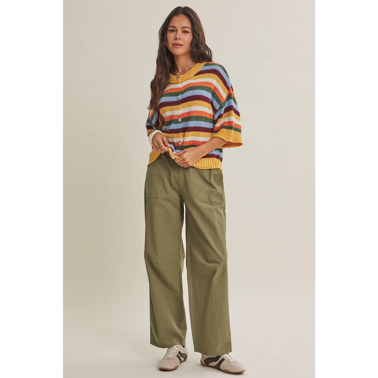 Golden Hour Stripe Cardigan