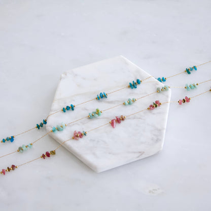 Nugget Gemstone Necklace