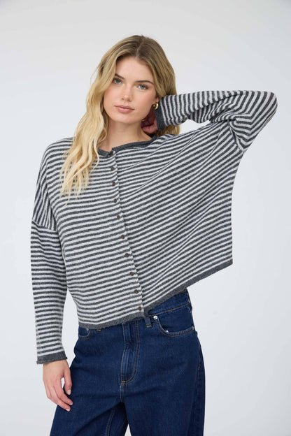 Driftwood Stripe Cardigan