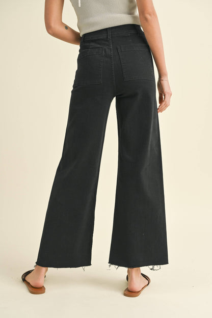 Stone Wide Leg Denim Pants
