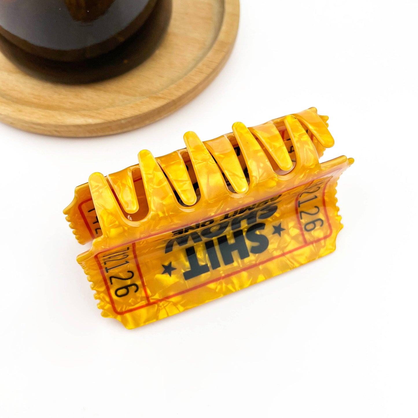 Funny Ticket Hair Claw Clip