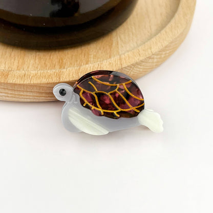 Green Turtle Hair Clip