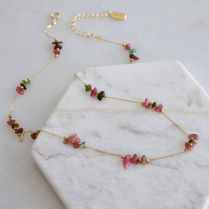 Nugget Gemstone Necklace