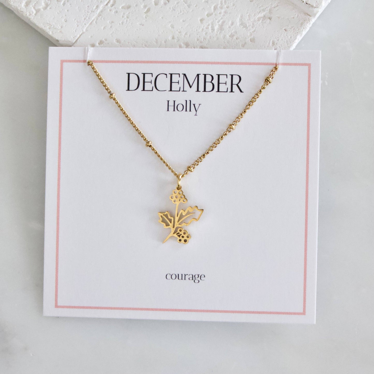 Birth Flower Necklaces - Waterproof