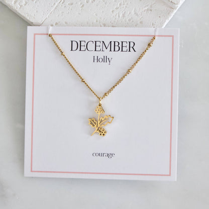 Birth Flower Necklaces - Waterproof
