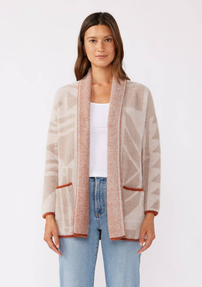 Tribal Shawl Collar Cardigan