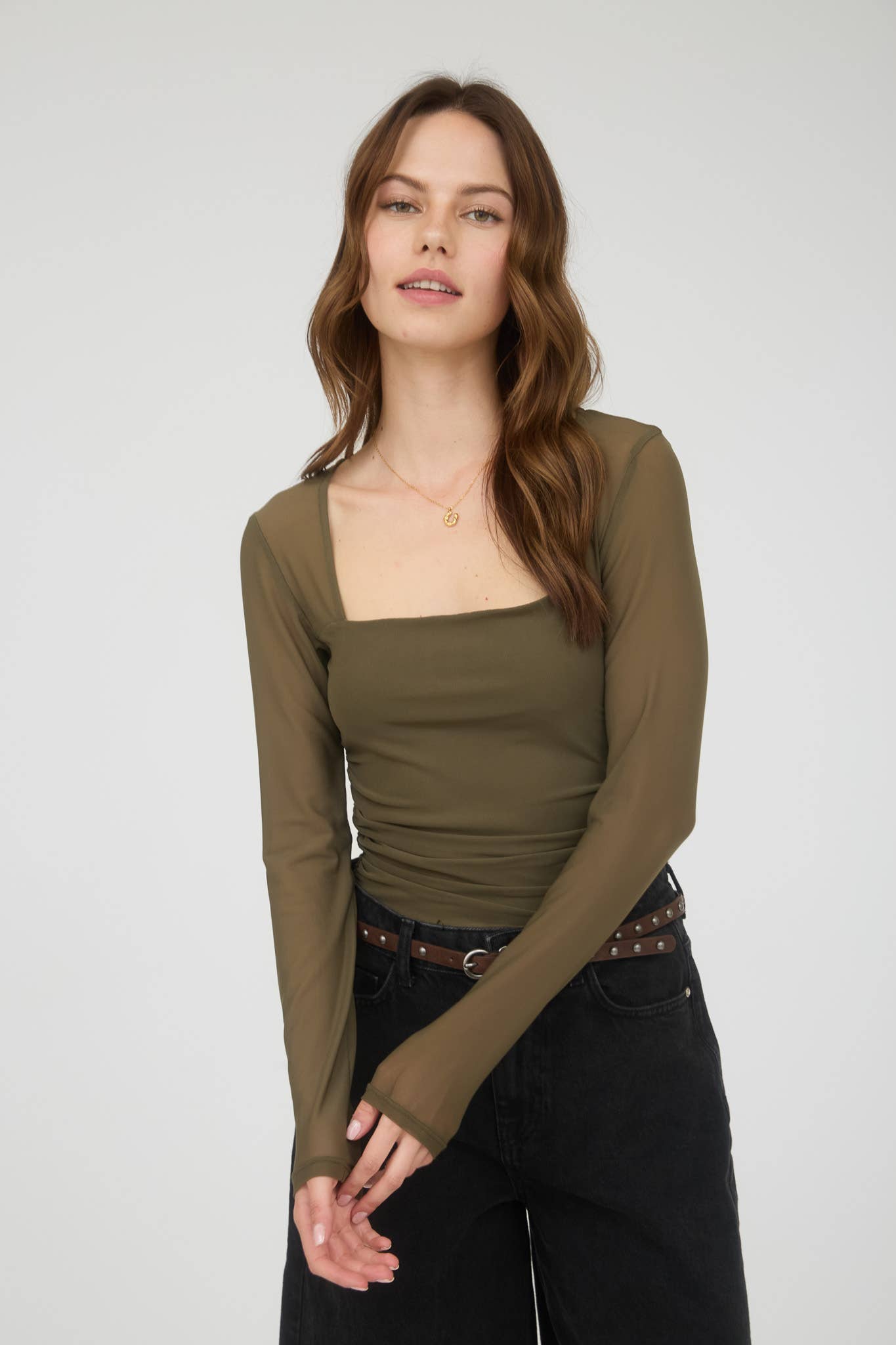 Sydney Square Neck LS Top