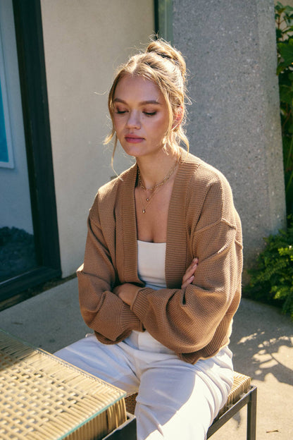 Cozy Waffle Cardigan