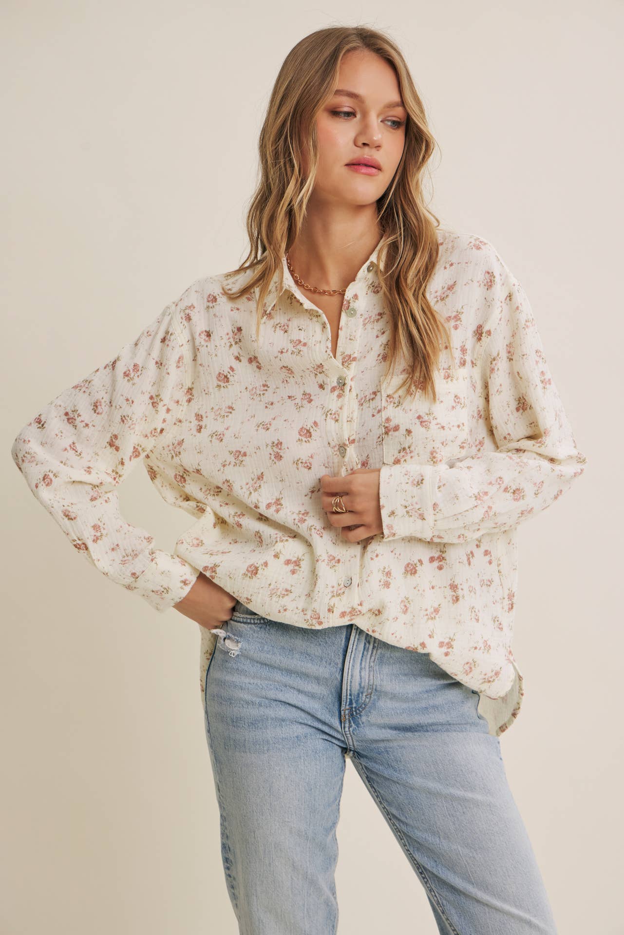 Soft Wind Floral Top