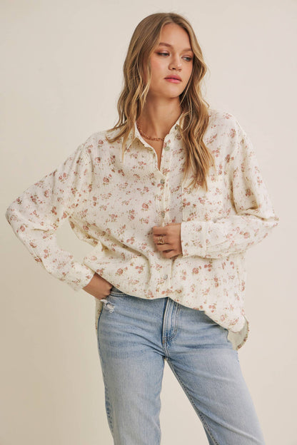Soft Wind Floral Top