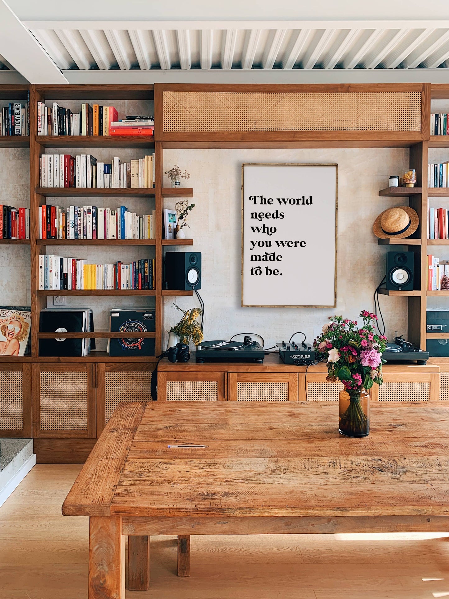 The World Needs Who You Were Made To Be Wood Sign