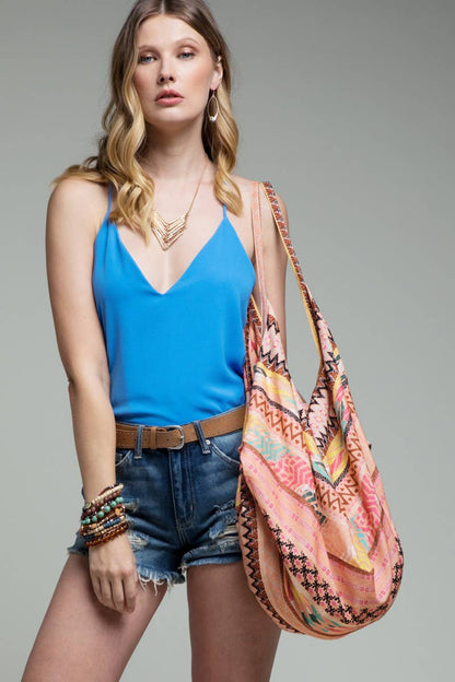 Ethnic Pattern Hand Block Boho Bag