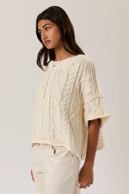 Relaxed Coastal Cable Knit