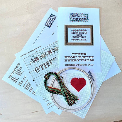Please Be Patient With Me Cross Stitch Kit