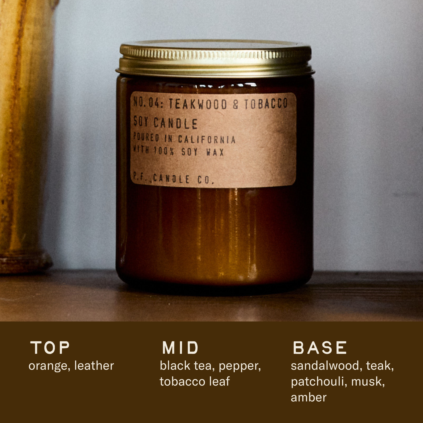 Teakwood & Tobacco - 7.2 oz Standard Soy Candle