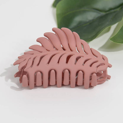 Matte Leaf Hair Claw Clip