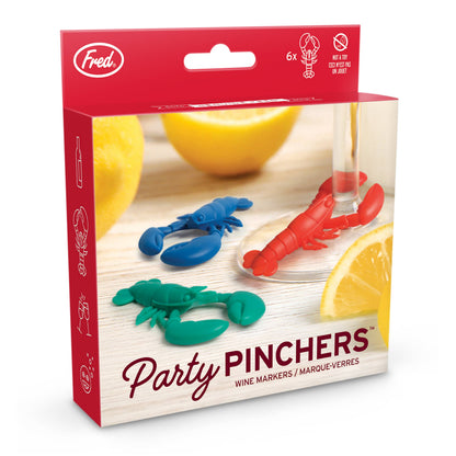 PARTY PINCHERS - Lobster Drink Markers - Set of 6