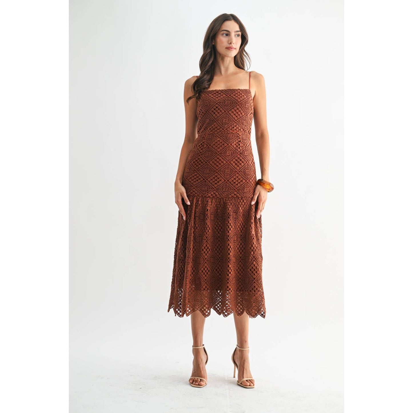 Handcrafted Crochet Midi Dress