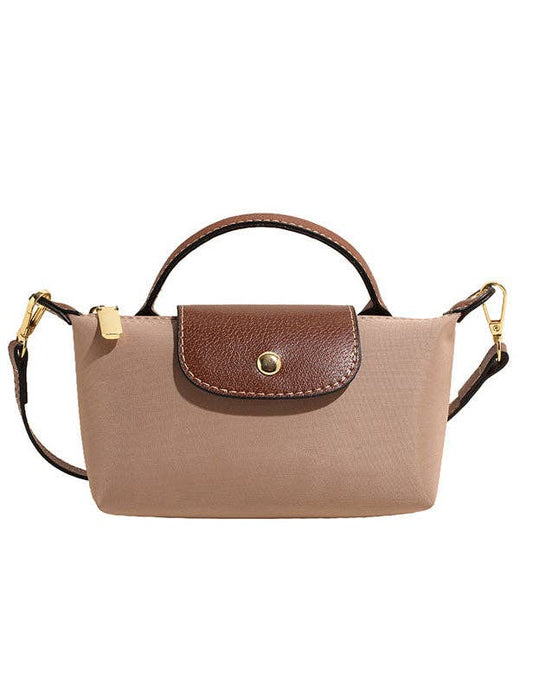 Simple Color Block Crossbody Bag