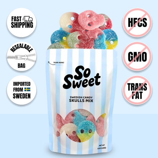 Swedish Candy Skulls Mix (8 oz)