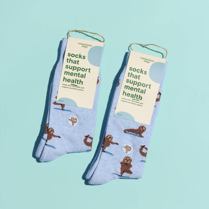 Socks that Support Mental Health | Blue Sloths