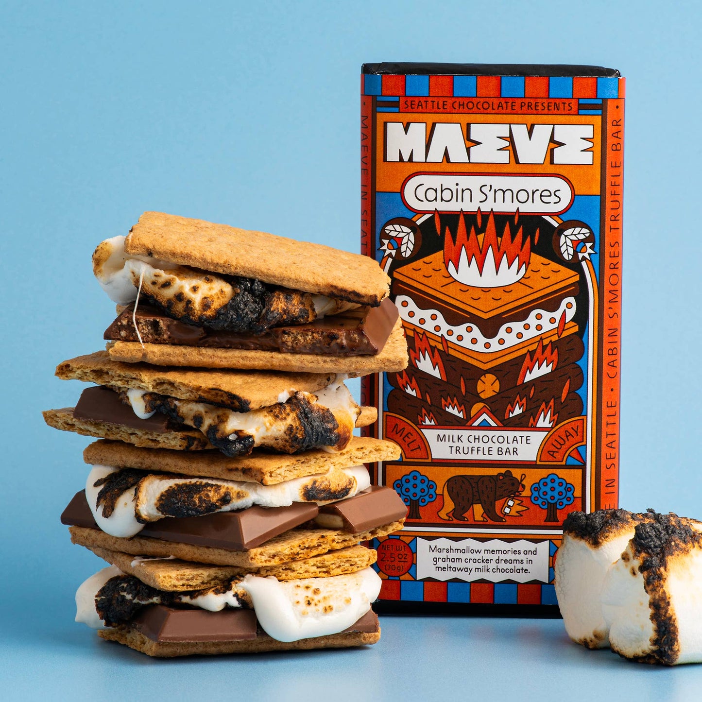 Cabin S'mores (Campers' S'mores) Truffle Bar