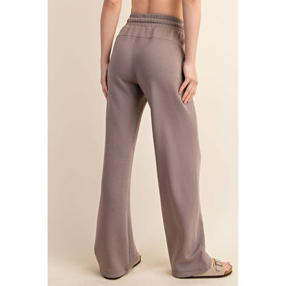 MODAL POLY SPAN SCUBA STRAIGHT PANT