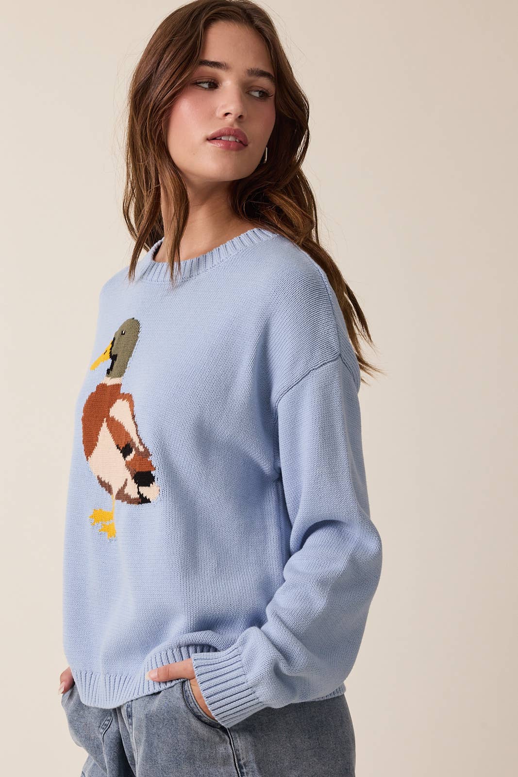 MALLARD DUCK KNIT SWEATER / WL25-12426