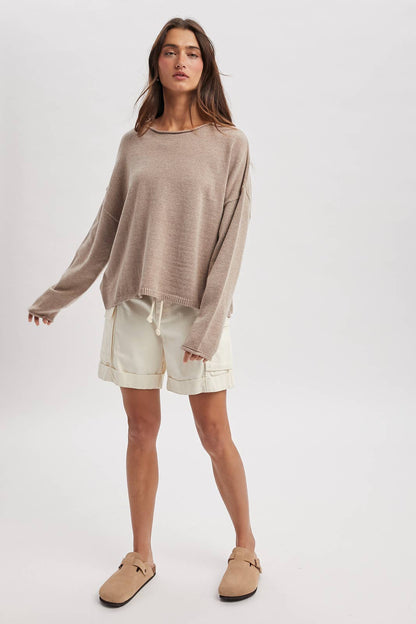 Summer Simple Roll Neck Sweater
