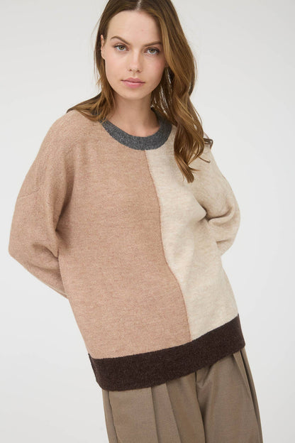 Relaxed Colorblock Sweater