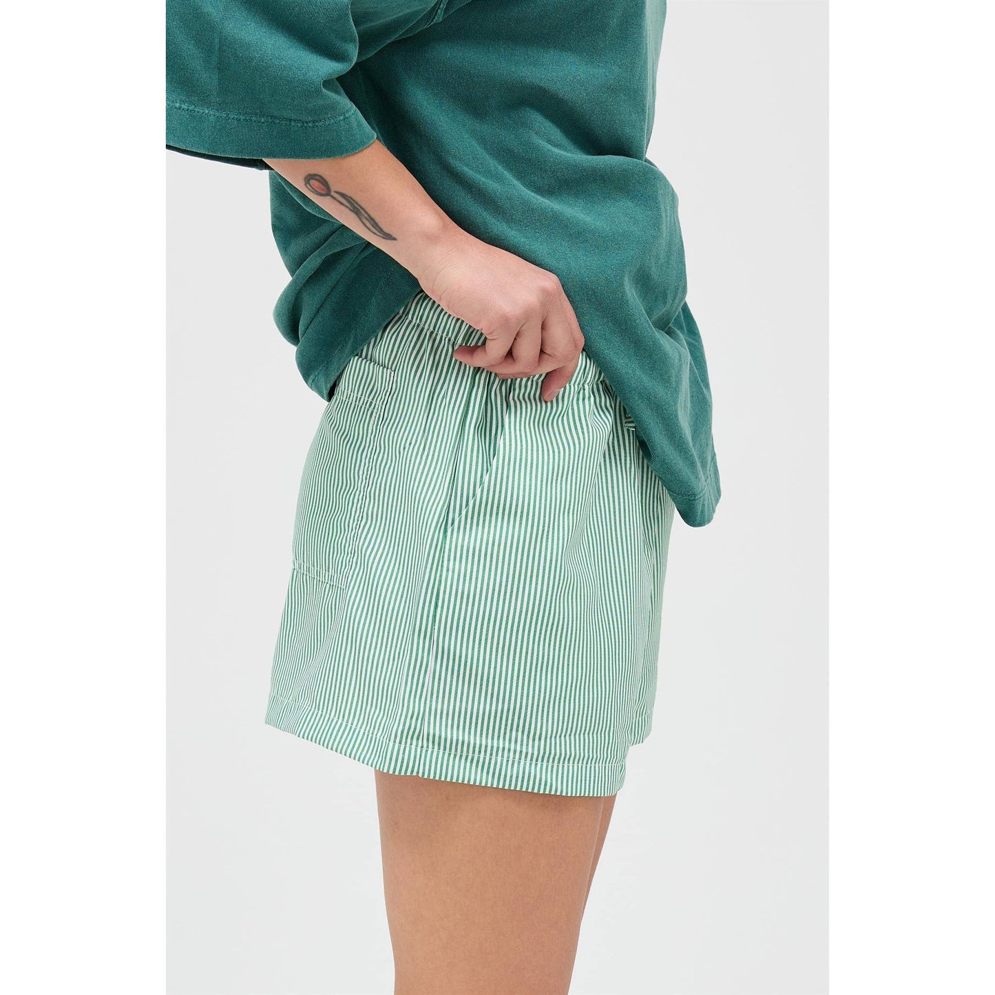 Coastal Ease Stripe Shorts