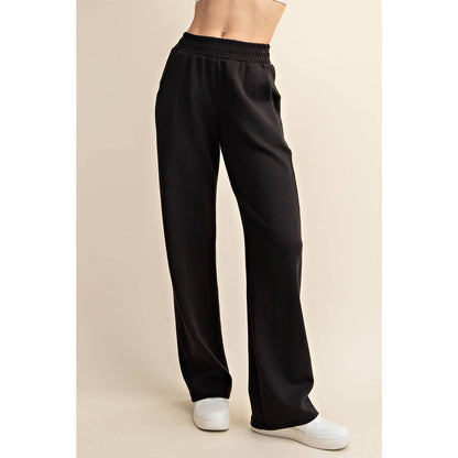 MODAL POLY SPAN SCUBA STRAIGHT PANT