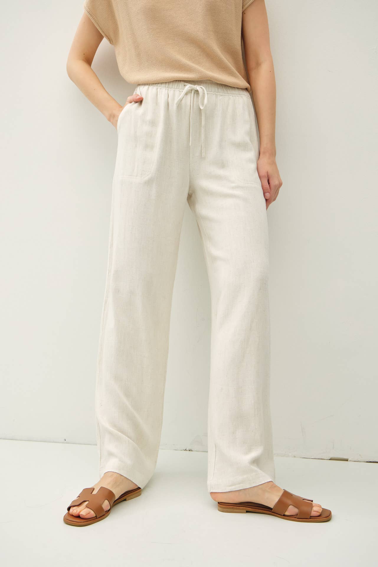 Effortless Striped Linen Pant