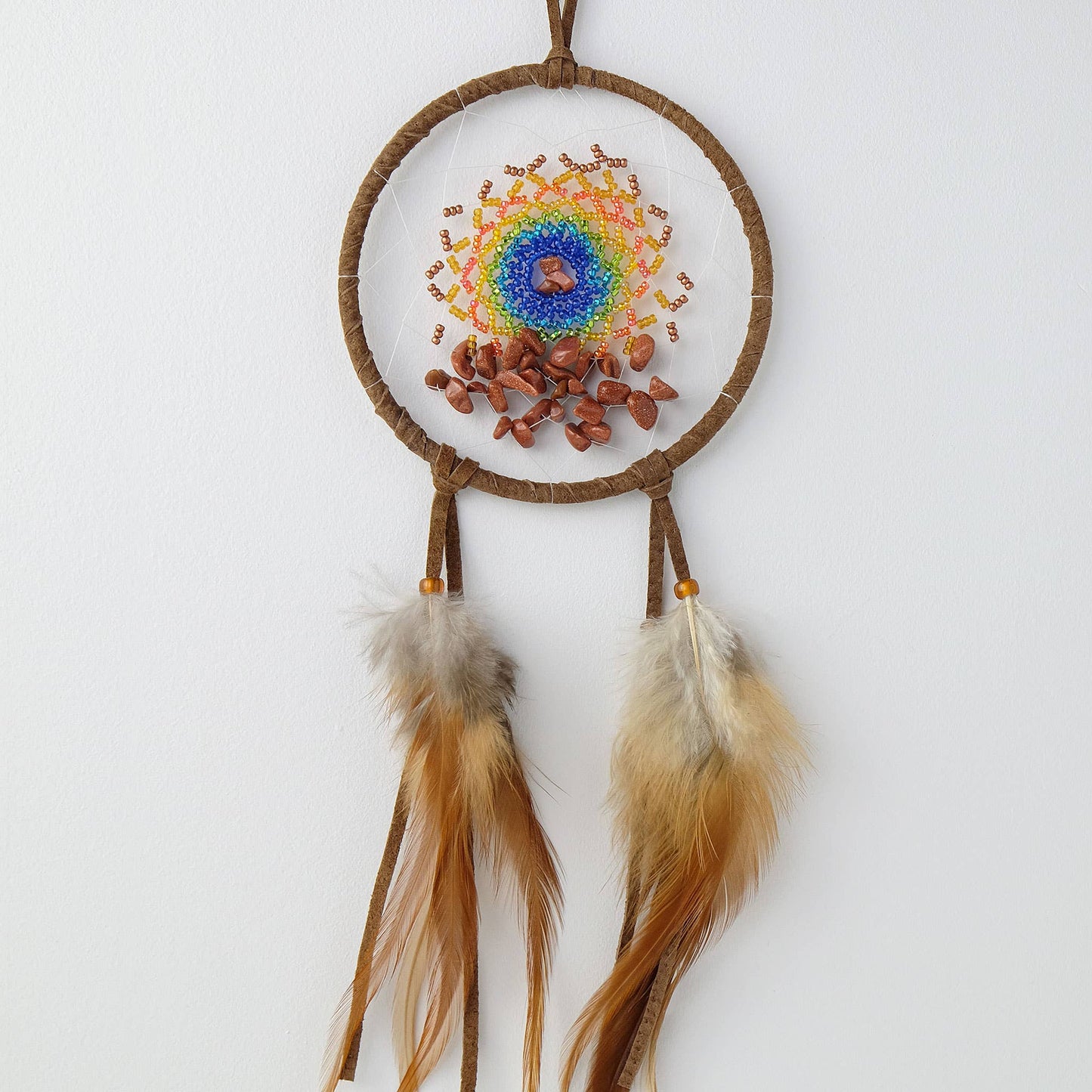 4" Energy Flow Brown Dream Catcher