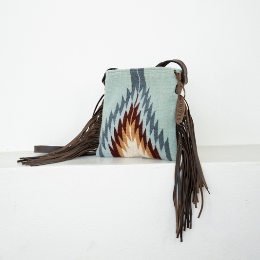 Rebel Wool Fringe Crossbody–Handwoven Oaxaca