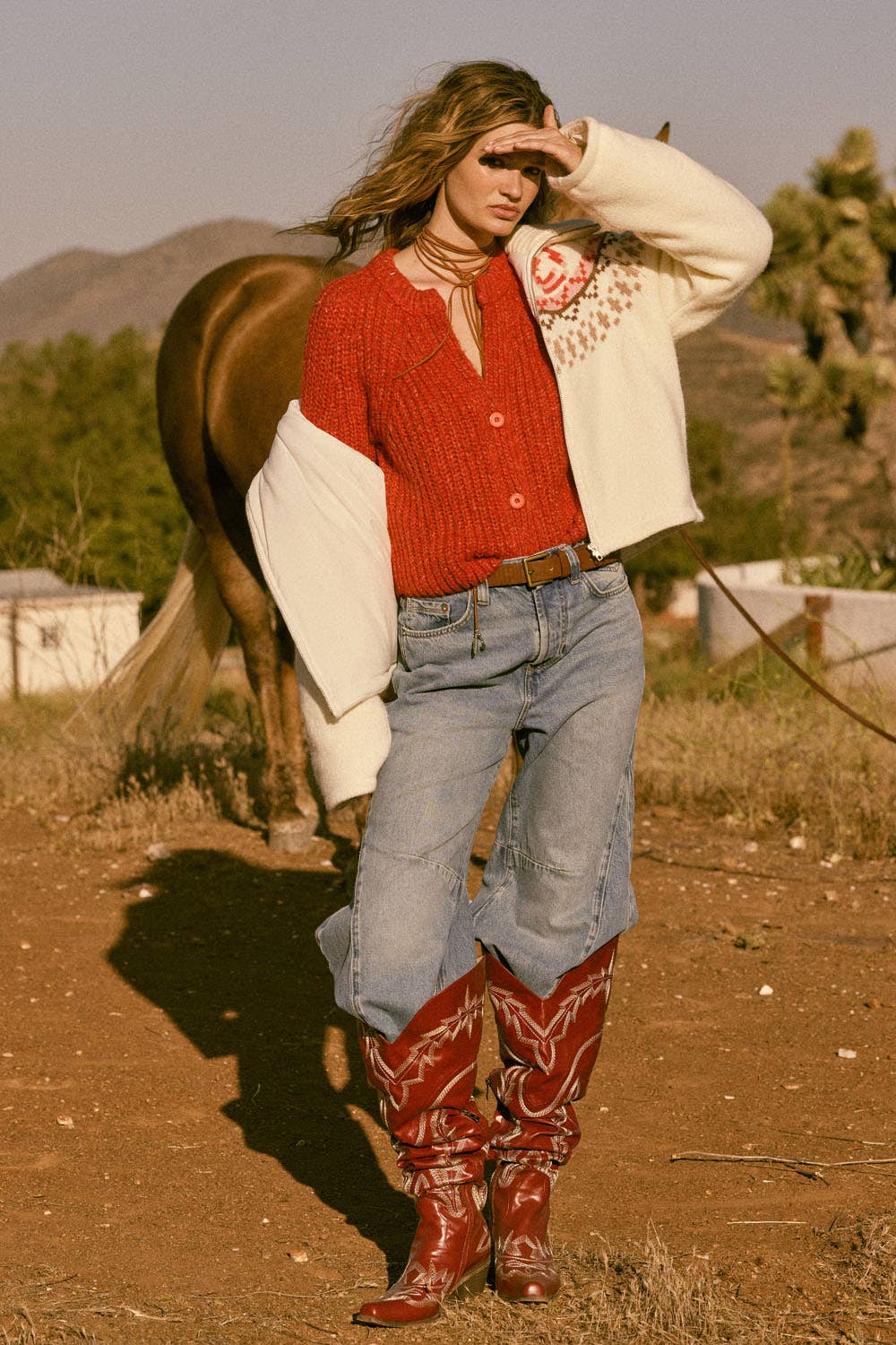 Confetti Button-Front Cardigan