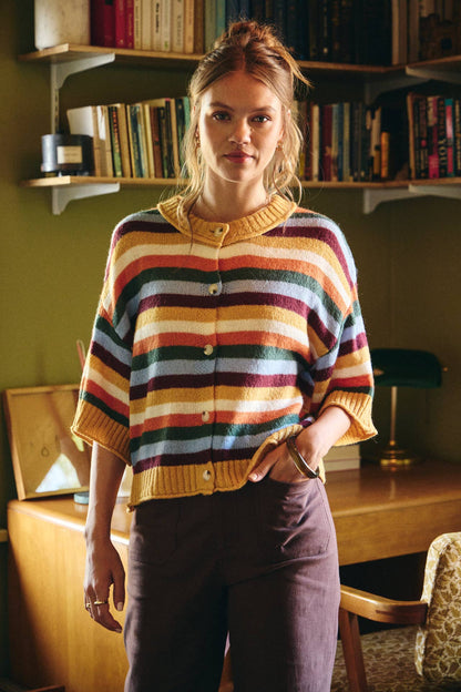Golden Hour Stripe Cardigan