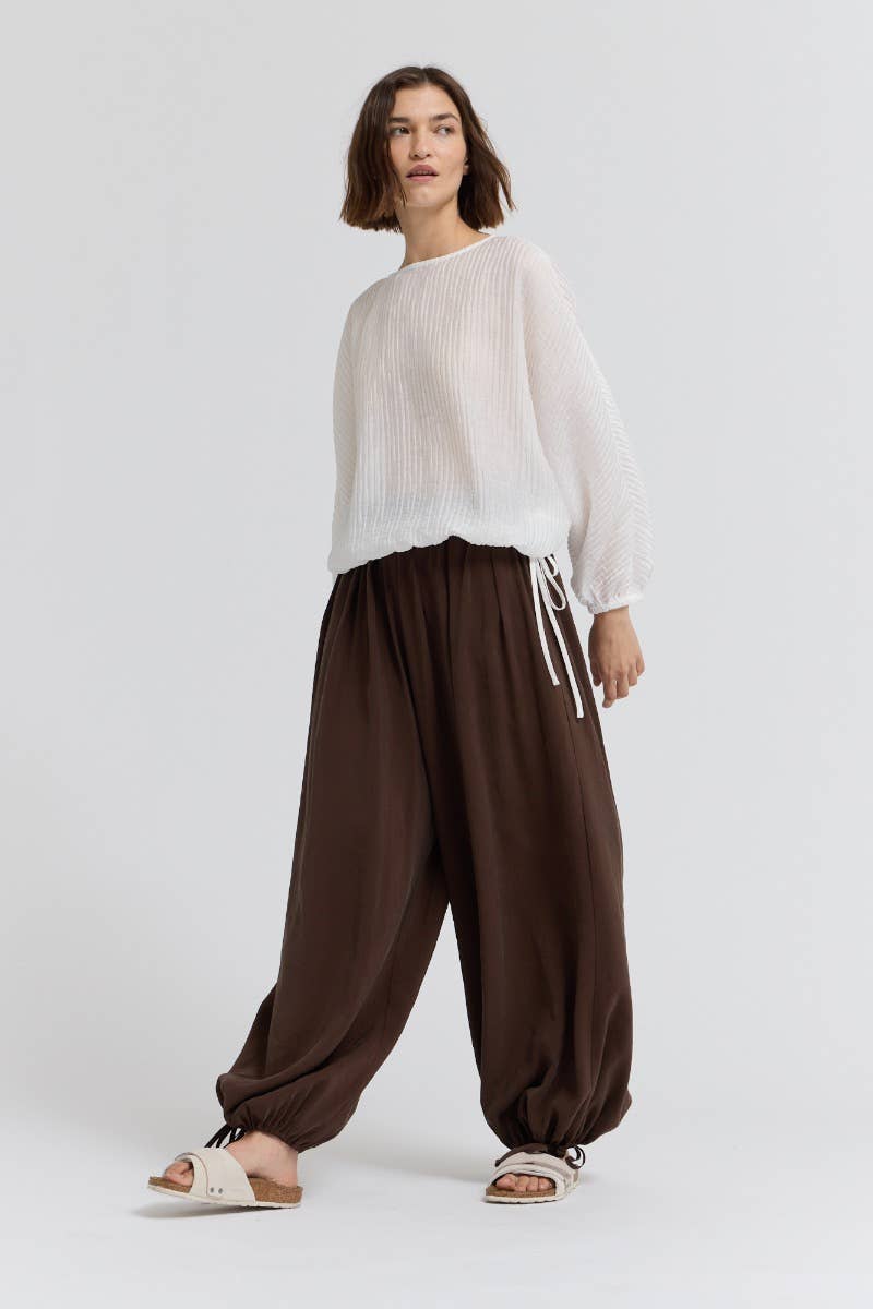 Taylor Shirred Sleeve Blouse
