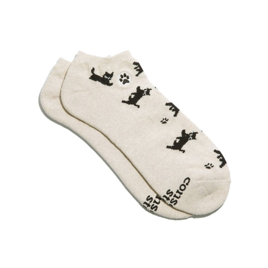 Ankle Socks that Save Cats (Beige Cats)