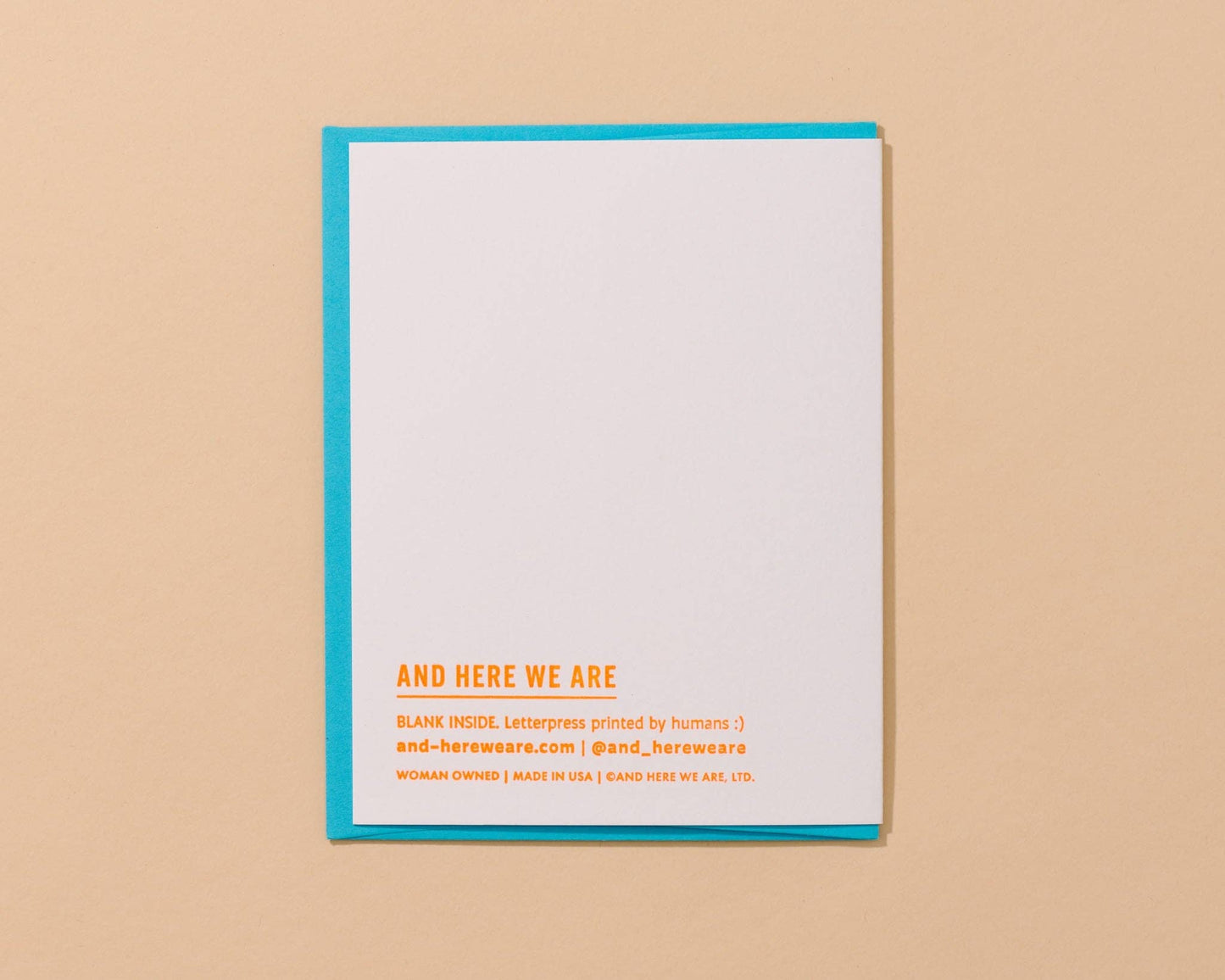 Letterpress Poppy Birthday Card