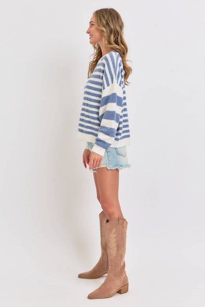 The Coziest Striped Sweater