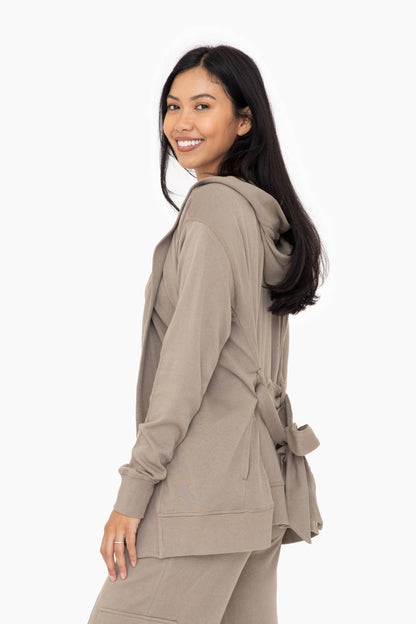 Organic Cotton Blend Wrap Cardigan